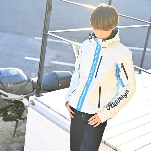 Alternative view of 56design Axis White Blue Jacket