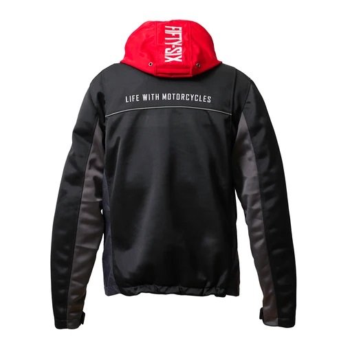Alternative view of 56design Color Hoodie Mesh Jacket Evo Black Red Jacket
