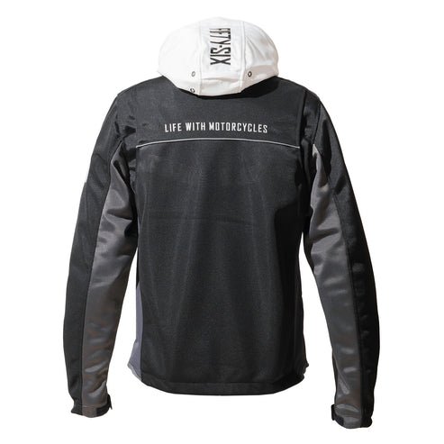 Alternative view of 56design Color Hoodie Mesh Jacket Evo Black White Jacket