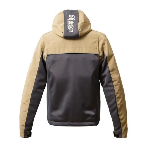 Alternative view of 56design Half Mesh Parka Evo 2 Dark Grey Beige Jacket