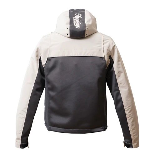 Alternative view of 56design Half Mesh Parka Evo 2 Dark Grey Light Greige Jacket