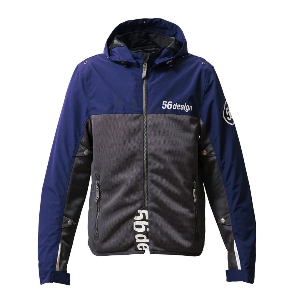 56design Half Mesh Parka Evo 2 Dark Grey Navy Jacket