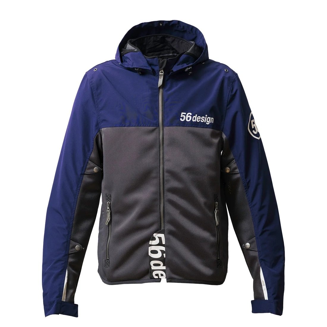 56design Half Mesh Parka Evo 2 Dark Grey Navy Jacket