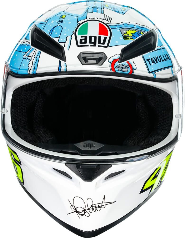 Alternative view of AGV K1 S Rossi Winter Test 2017