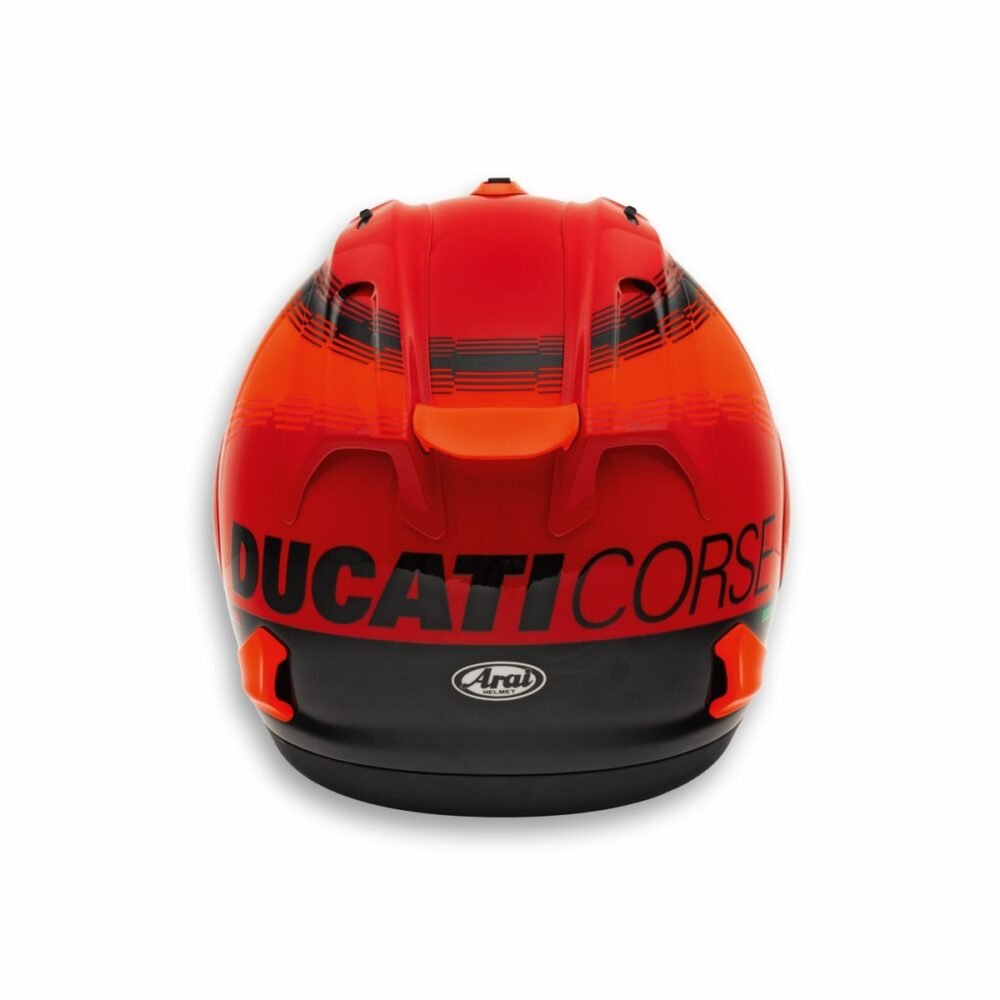 Alternative view of Arai RX7X Ducati Corse V9