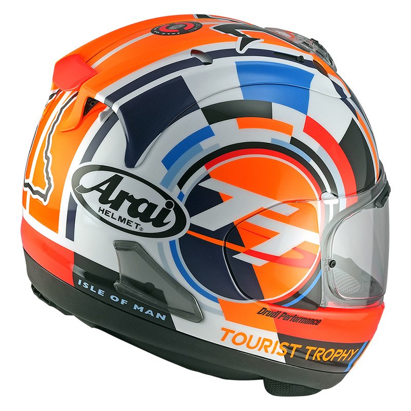 Alternative view of Arai RX7X IOM TT 2025